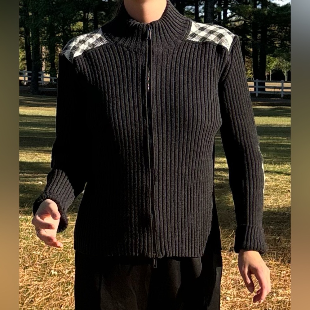 Authentic Burberry zipped sweater